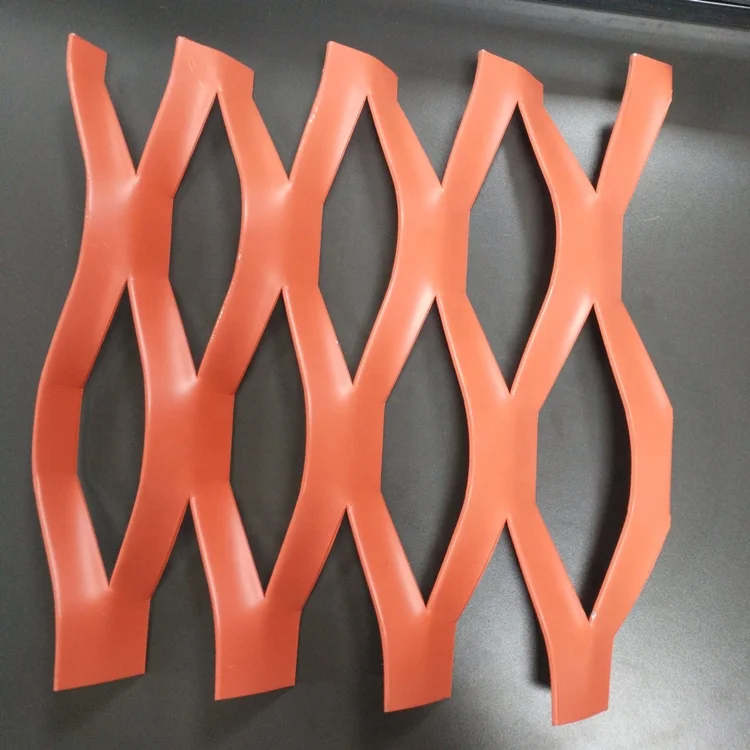 Black Gray silver color aluminium expanded metal wire mesh panel for facade decoration