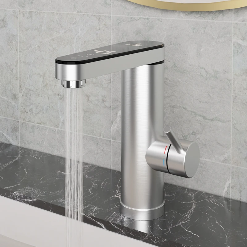 Fauctory Manufacturer Robinet Lavabo Bathroom Mixer Faucet Instant Hot Water Tap Electric Water Heater Kitchen Faucet 220V3400W