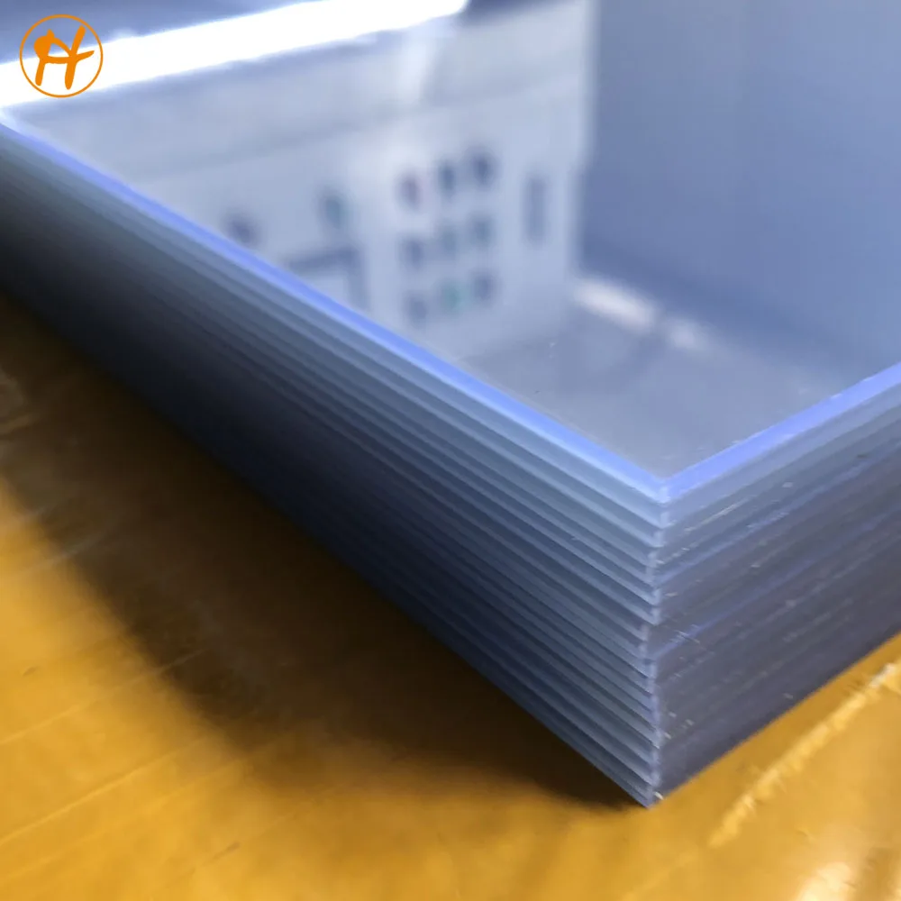 Clear Cheap PVC Rigid Sheet plastic Garment Template cutting