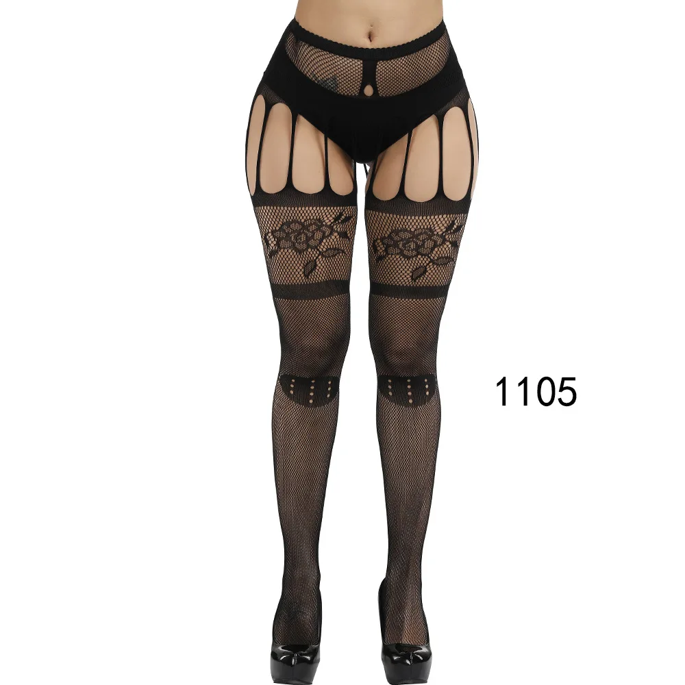 High quality See Through Transparent pattern designs Sexy Fishnet Mesh stockings
