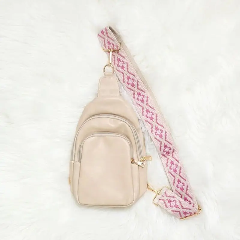 Wholesale Vegan Leather Handbag Custom Bum Bag Crossbody Bag For Women Sling Bags With Belt