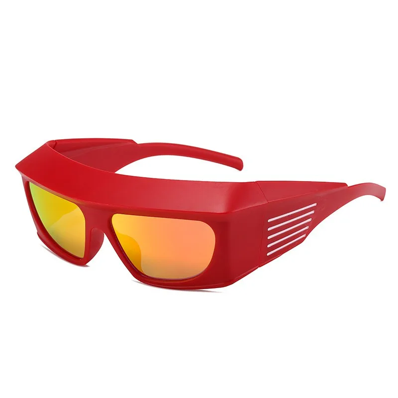 2023 New arrival personality oversized sports sunglasses windproof cycling shades
