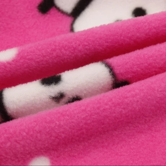 High quality custom 100%polyester cationic double dye Knitted polar fleece fabric for jacket garment hoodie