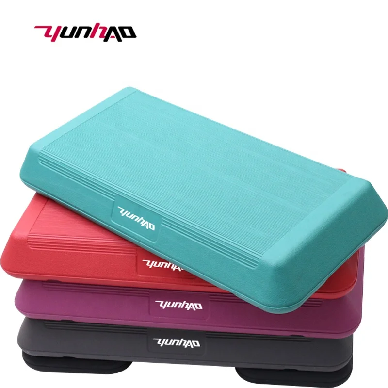 Professional Manufacture Freestyle 72cm Adjustable Platform Aerobic Step Board With 10-20CM Risers