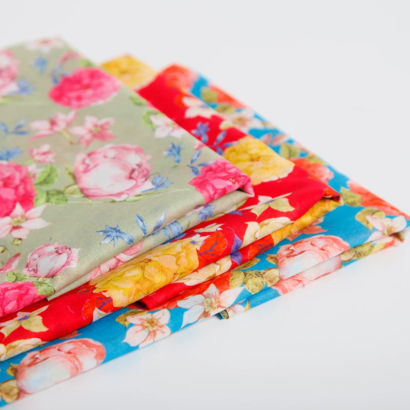 Wholesale 100% Cotton Poplin Digital Print Custom Print Fabric For Garment Dress household