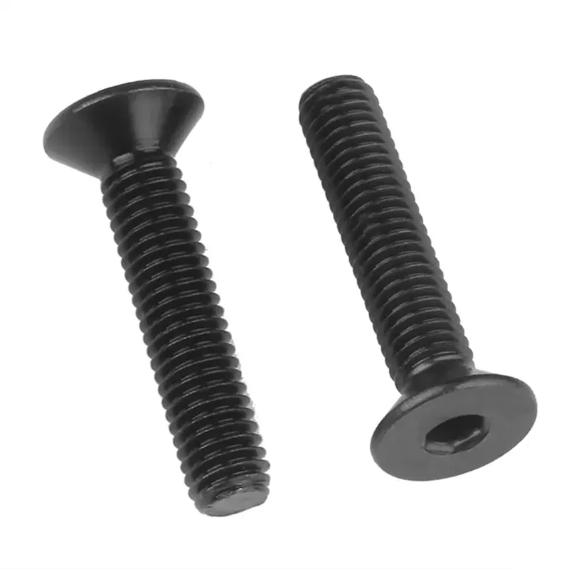 Black Screw Flat Head Hex Socket Countersunk Allen Bolts Din7991 Black Oxide Full Thread Stainless Steel Machine Screws