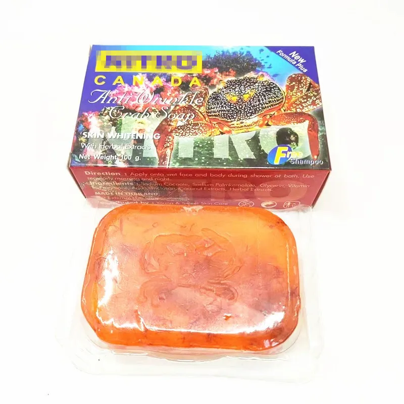 OEM weight quality  natural  Crab essential oil soap hand made  face soap