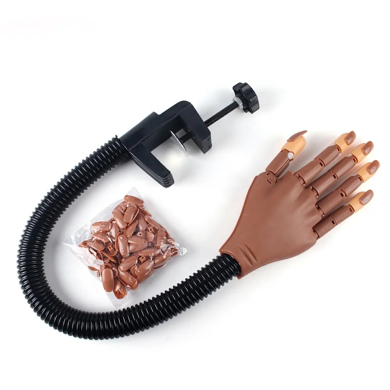 Manicure Prosthetic Hand Flexible Movable Joint Model Practice Prosthetic Hand Male And Female Mechanical Positioning Hand Model