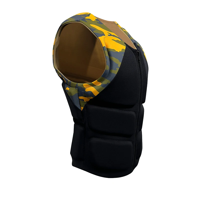 Custom Life Vest Neoprene Foam Front Zipper Jacket swimming Kayaking Boat Work Fishing Surfing Life Jackets Vest For Adult