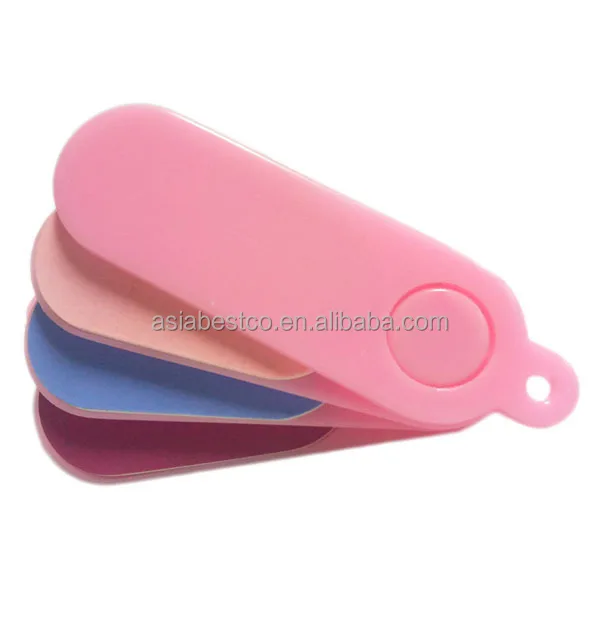 4 In 1 Fan Shape Mini Nail Files Fast Polishing Private Label Nail Tool