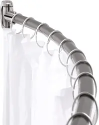 GALENPOO Adjustable Curved Shower Curtain Rod, Rustproof, Premium Stainless Steel 304, Telescoping Design Shower Rod