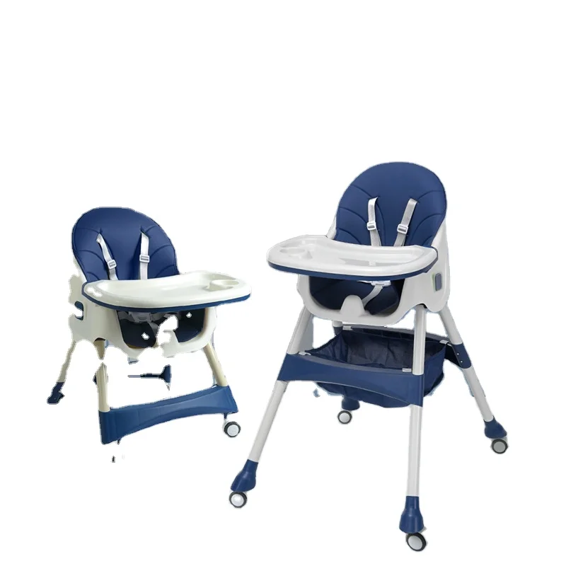 2024 cheap folding high chair seat portable foot rest high chair baby baby high chair silla de comer para bebe