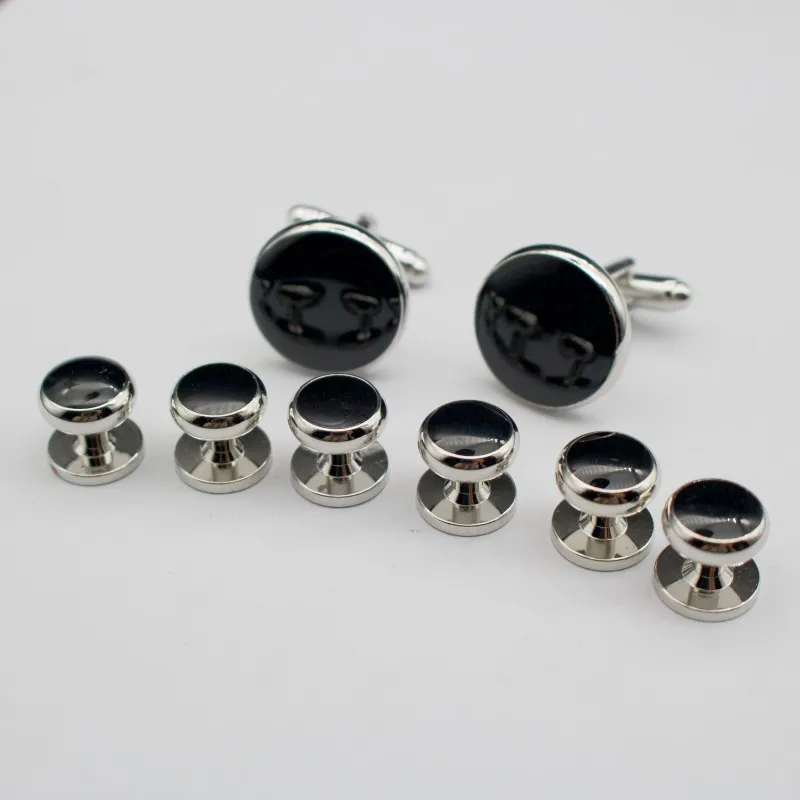 2024 new boyi Hot sale round cufflinks tie clips brass material metal jewelry animal cufflinks for men shirt dinner party