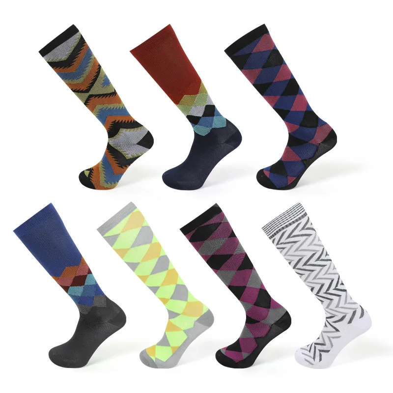 JX-II-0244 nursing compress socks fancy compression sock