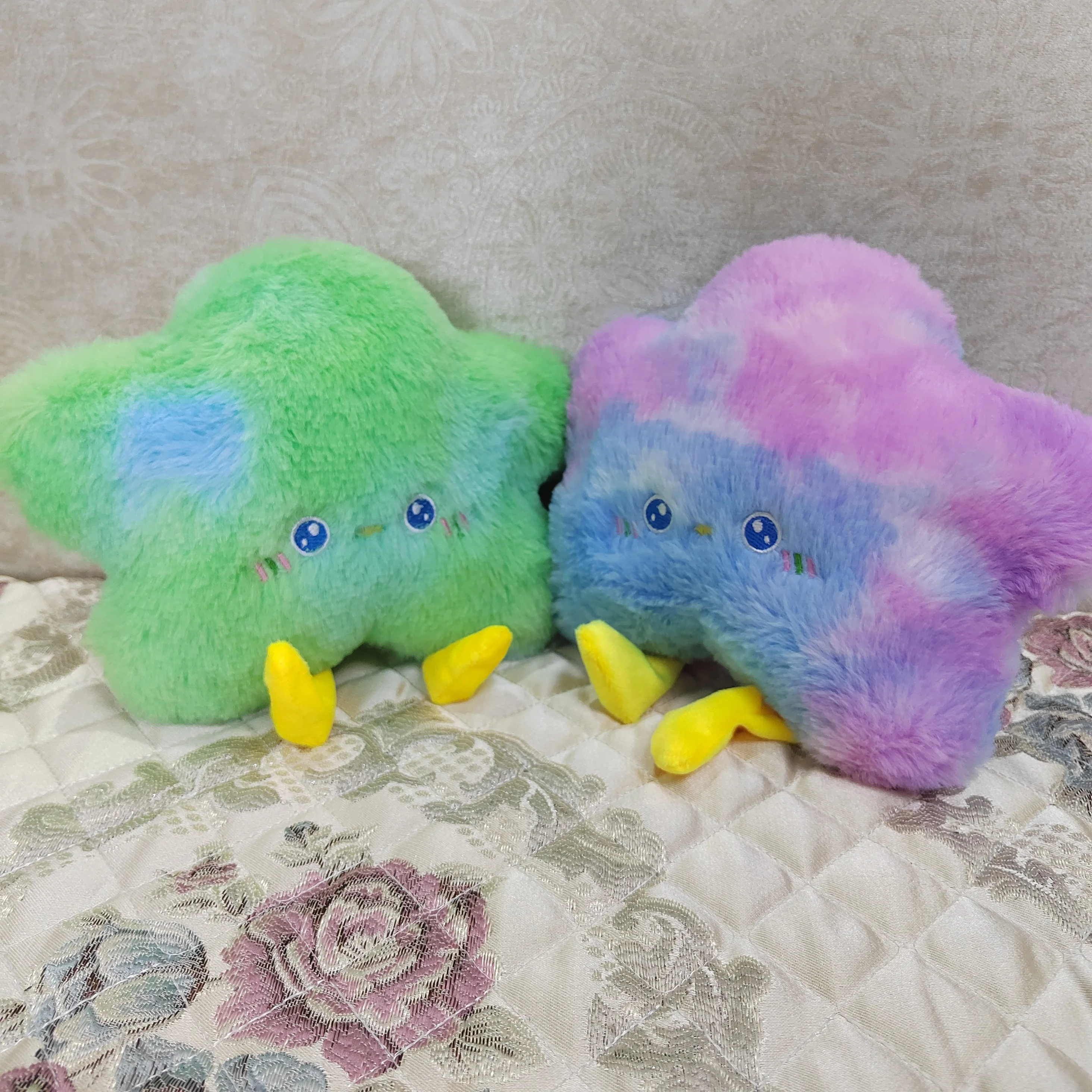 Ready to ship low MOQ super cheap soft plush star keychain plush toy 20cm 8 inches wholesale claw catch machine dolls