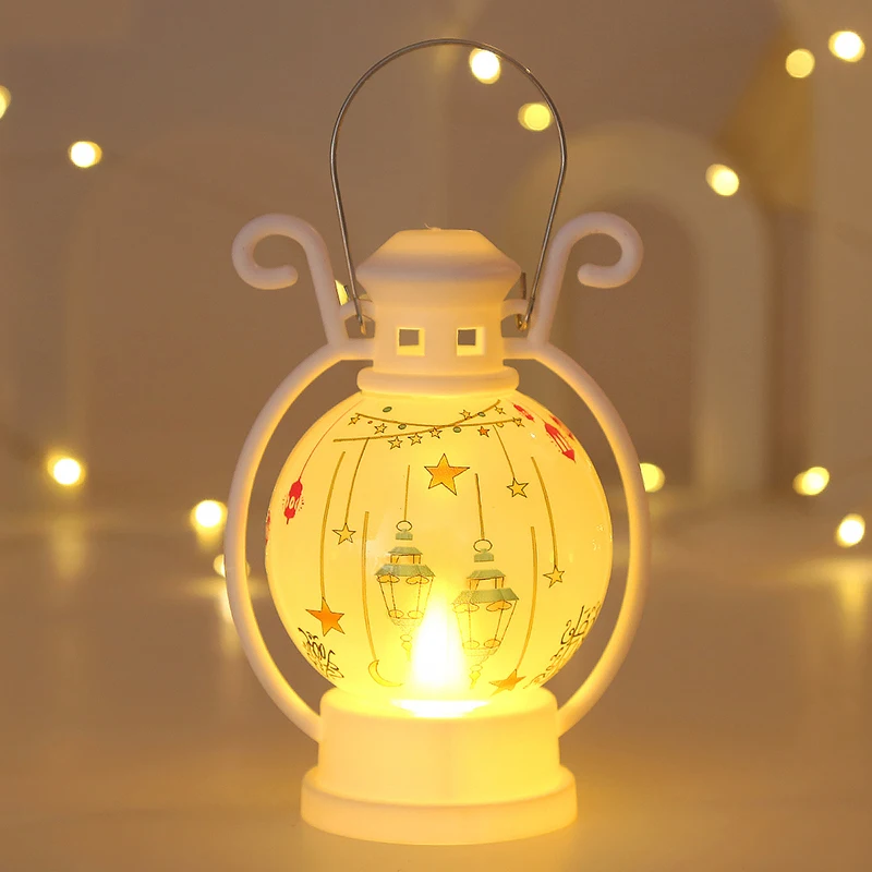 Islamic Eid Decorations Desktop Ornament Light Mini Hanging Lantern Ramadan Lanterns Lights Muslim Ramadan Decorations