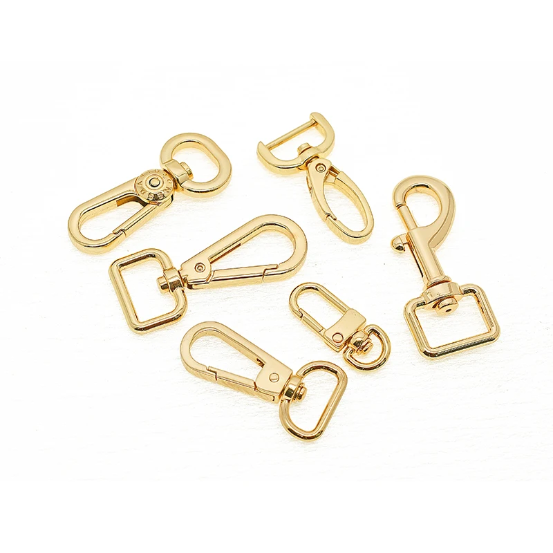 Tanai High Quality rainbow antique gold gunmetal nickel gold Custom Logo Metal Hardware Rose Gold Side Release Buckle Snap Hook