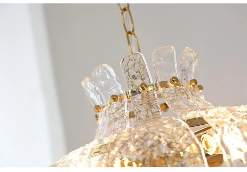 Fillux glass modern ceiling led luxury chandeliers lighting gold pendant lights