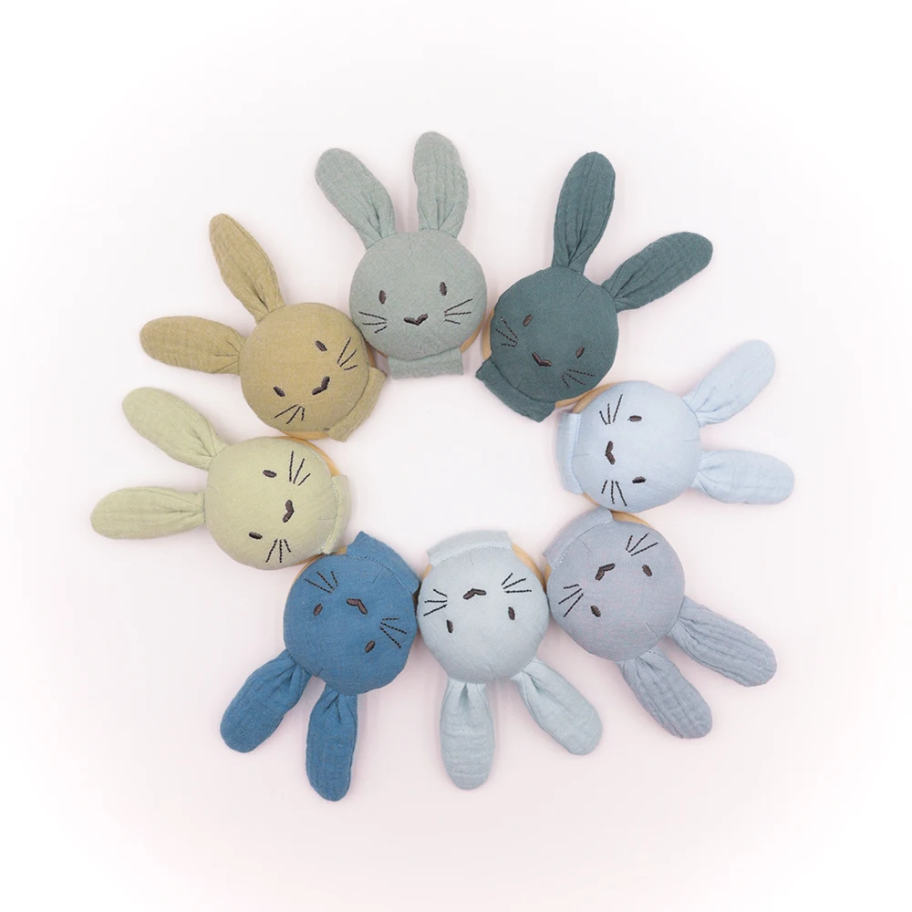 cotton gauze towel baby can bite the entrance to accompany sleeping handkerchief rabbit soothing toys