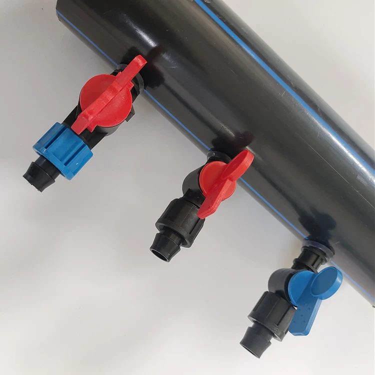 Agricultural watering 16mm drip valve  connectors offtake valve mini valve for drip irrigation system