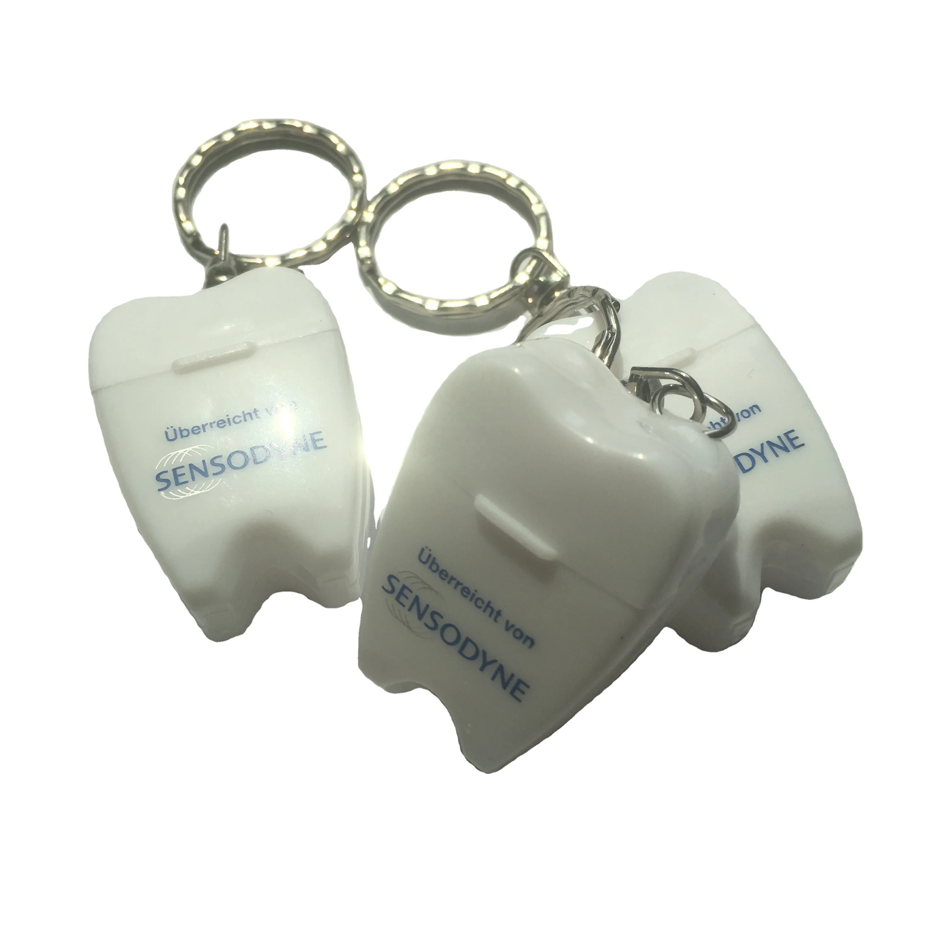 2022 Customized Logo Tooth-shaped Nylon Teeth Cleaning Dental Floss mint flavor