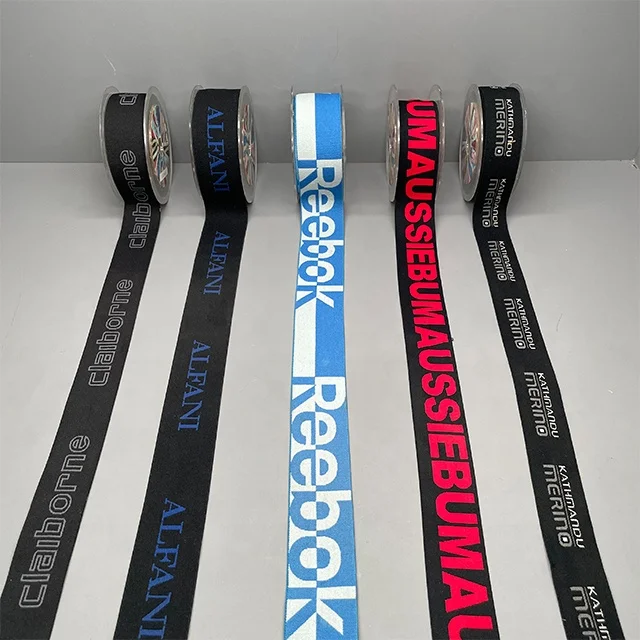 TUTON Customer Multicolor Silicon Printed Sustainable Polyester Elastic Tape Band Elastic Band For Underwear