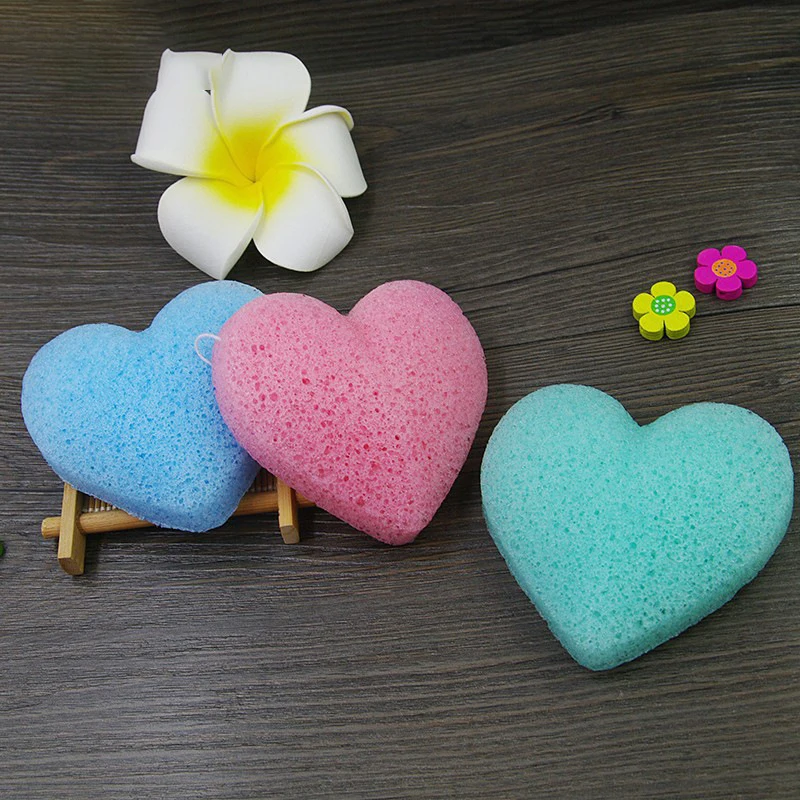 Wholesale 100% Natural Organic Facial And Shower Japan Konjac Sponge For Face Cleansing With Different Shape And Colors
