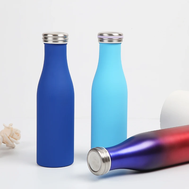 
Stainless Steel Milk Bottle Double Wall Insulated Water Bottle Kids BPA Free 500ML 