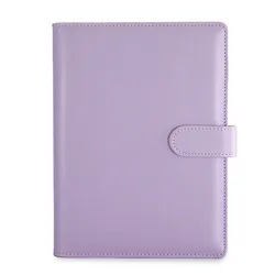 Best Seller Custom Logo Promotional Work Agenda Budget Business A5 A6 6 Rings Cover Spiral Binder Pu Leather Notebook