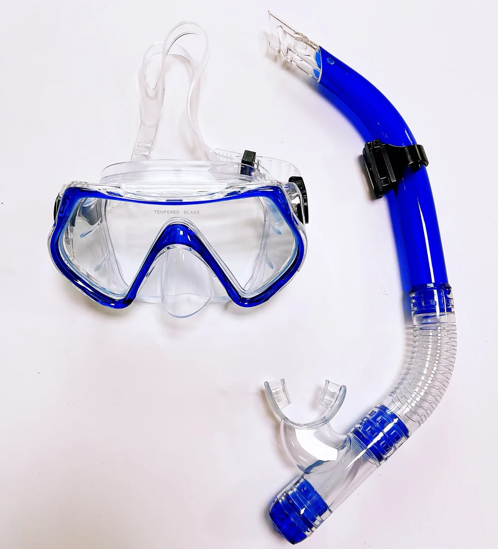 Adult snorkeling gear scuba diving equipment kit water sports mask and snorkel for sale