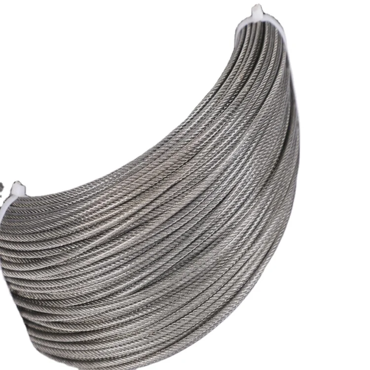 1X19 304 316 1.6mm Operating Stainless Steel Wire Rope
