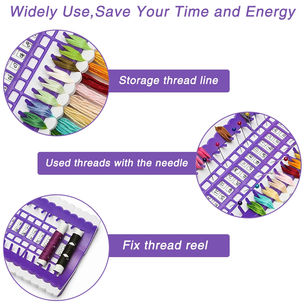 New Arrival 50 Positions Sewing Thread Holder Support Replace Embroidery Floss Organizer Household Floss Thread Organizer