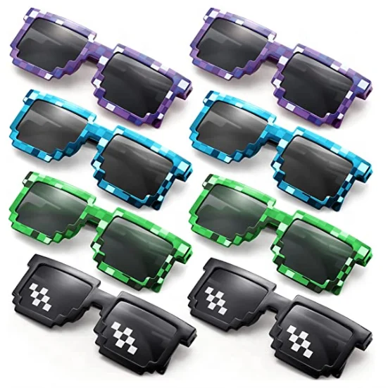 Life Funny Sunglasses Men Women Party Eyeglasses Mosaic UV400 Vintage Eyewear Unisex Gift Toy Glasses 2022