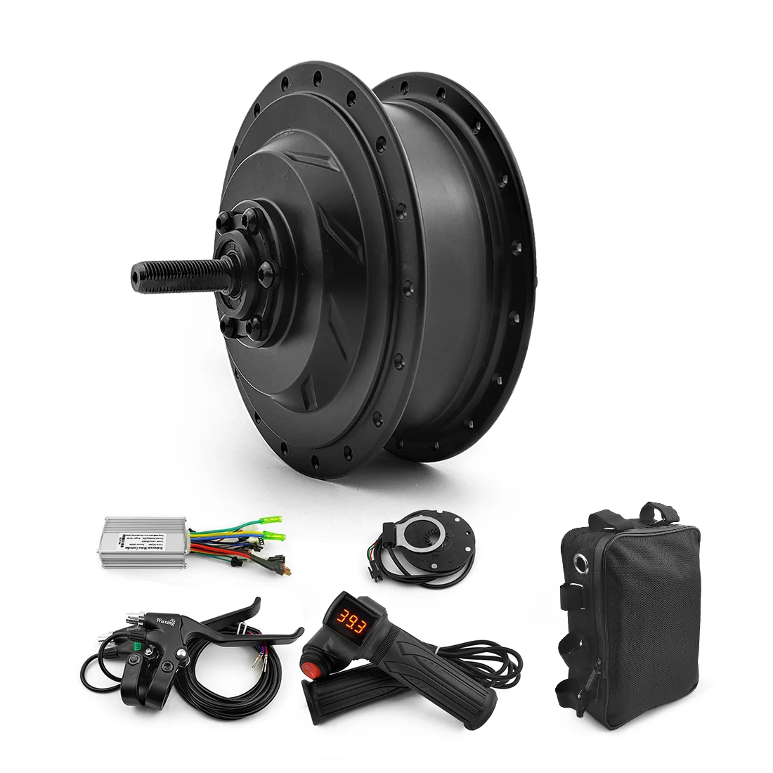 500W  High Speed Electric Bicycle Front Wheel Drive Brushless Gear Hub Motor kit With Throttle Controller