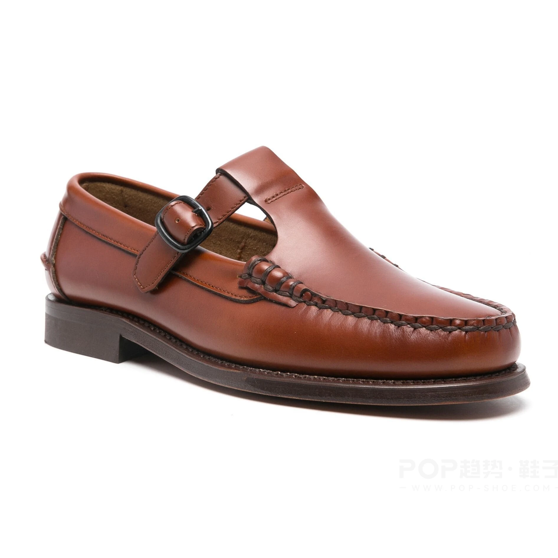 Customized Design Classical Style Alber T-Bar Loafers Women Calf Leather Upper  Many Jane Loafer