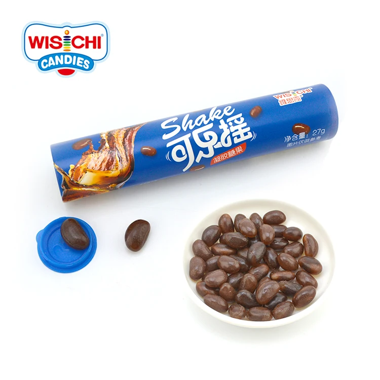 Упакованные бумажные трубки, мягкие конфеты, мини-кола, желе, оптовая продажа, мармелад, халяльный сертификат