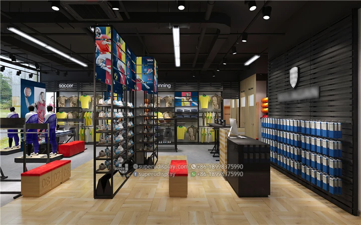 Sport Garment Shop Interior Design Sport Clothing Display Store Design for Sport Clothes