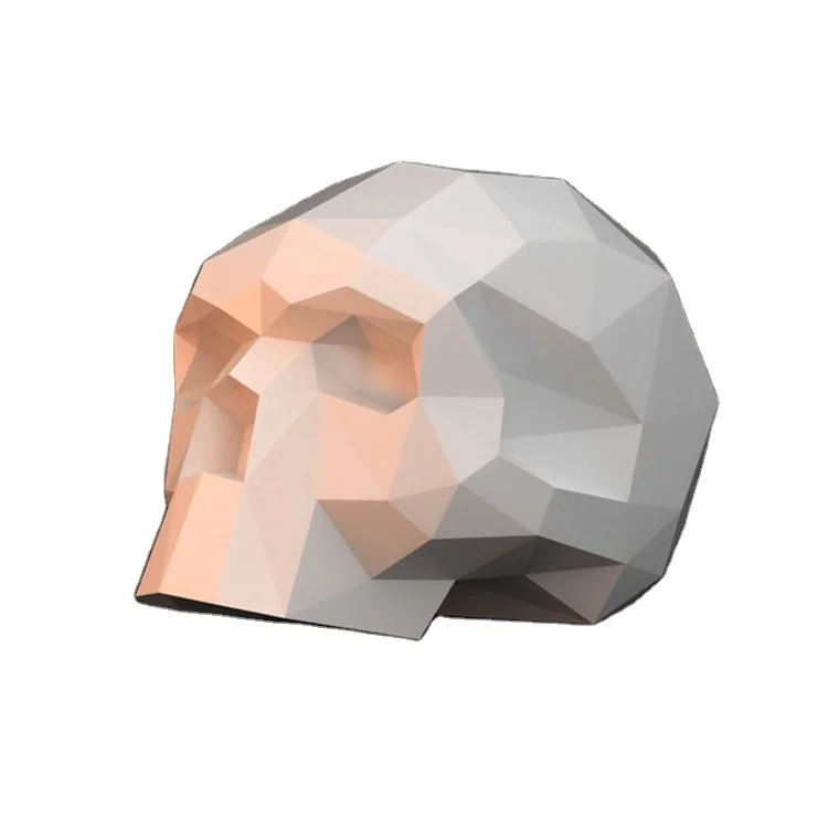 Home Ornament Resin Crafts 3D Printing Human Skulls Figurine