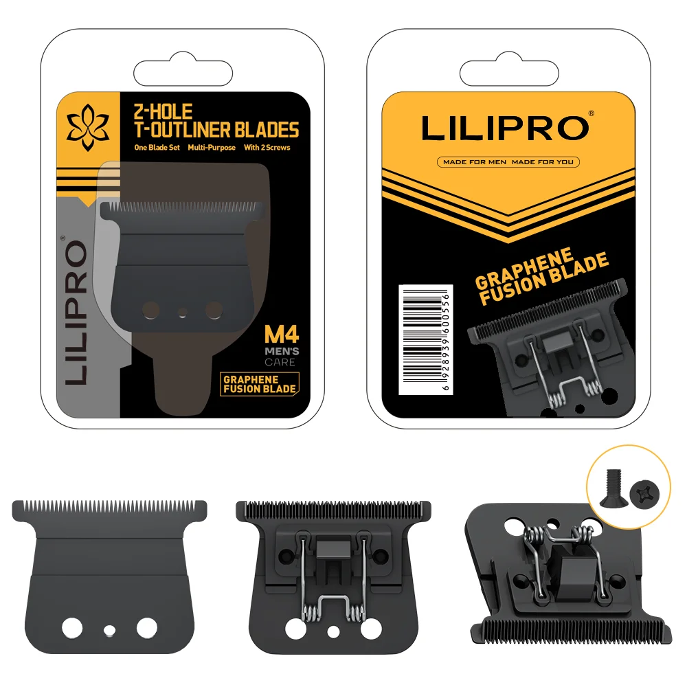 LILIPRO M4 Replacement Blade for Professional Zero Gapped T-Blade Trimmer Cordless Rechargeable Edgers Clippers