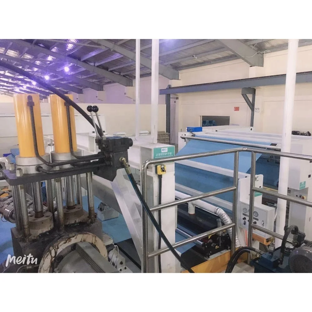  Ламинированный нетканый аппарат SIMCHENG CPE для покрытия синей