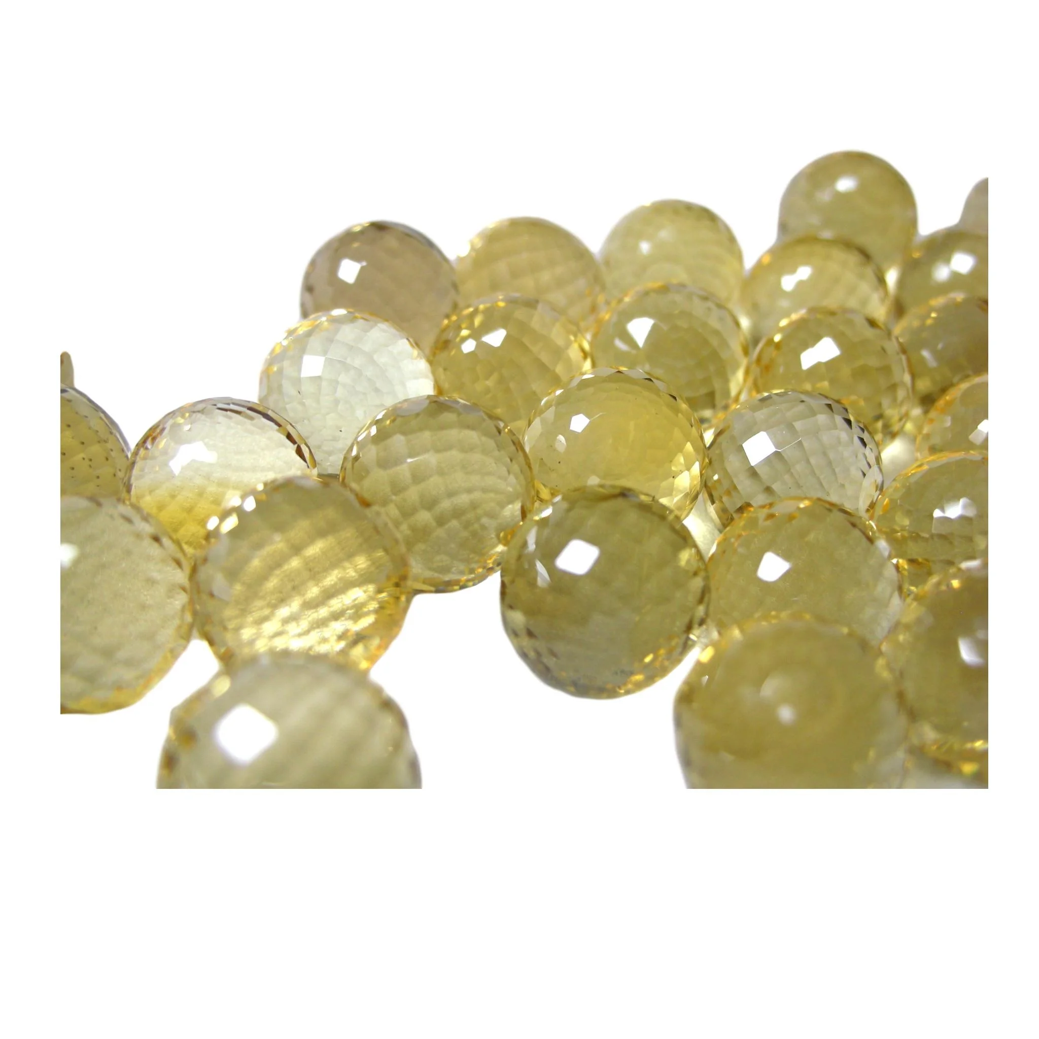 Natural Citrine Gemstone Faceted Ball Shaped Beads Medium Color All Shapes And Sizes Cut On Custom Orders In Wholesale Prices In