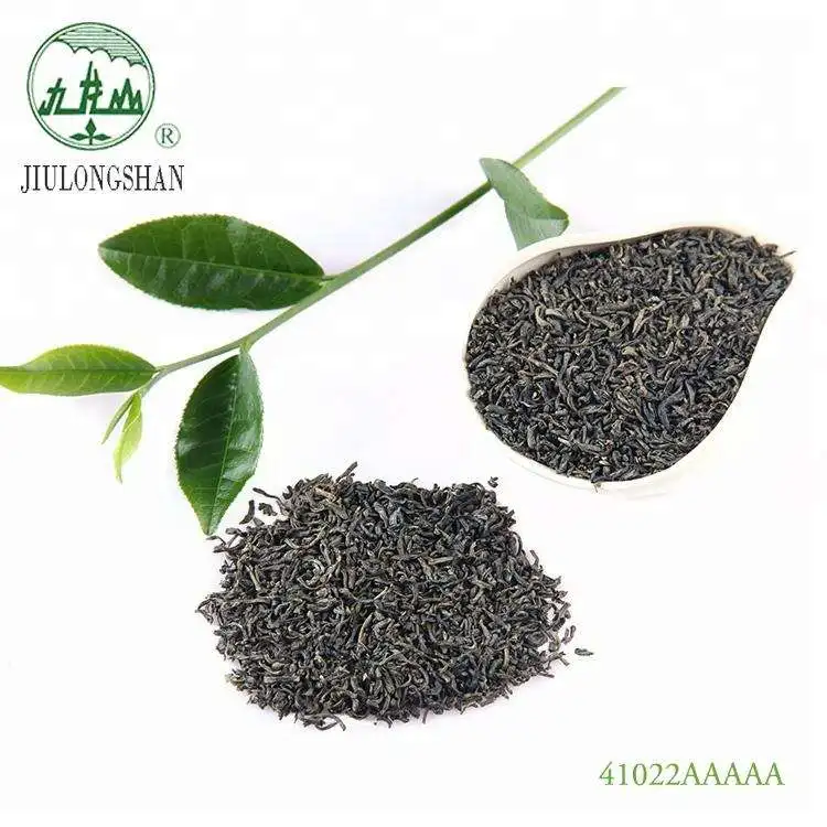 Te Verde Chun Mee Jiulongshan жареный 41022AAAAA органический китайский зеленый чай Chunmee