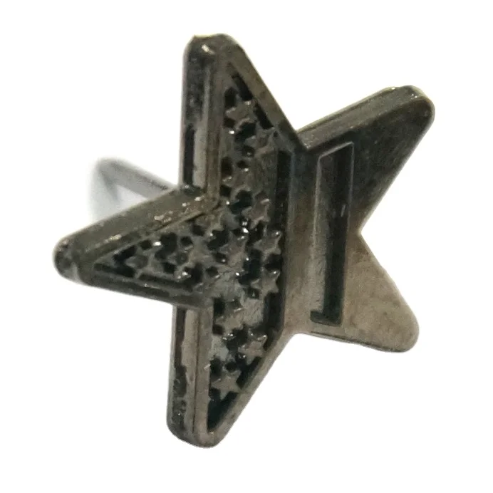 Star epoxy resin metal gold lapel pins