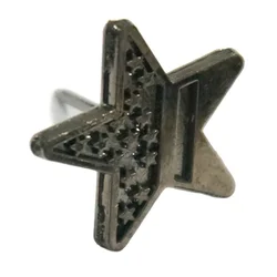 Star epoxy resin metal gold lapel pins