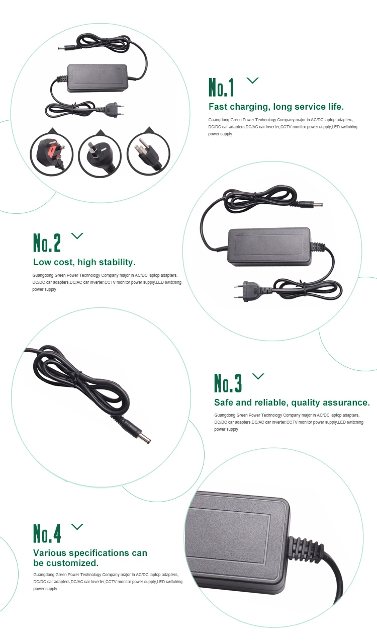 Custom 100-240V 50-60HZ Adapter 60W 2023 12V 5A AC/DC Adapter Power For Monitor CCTV Camera