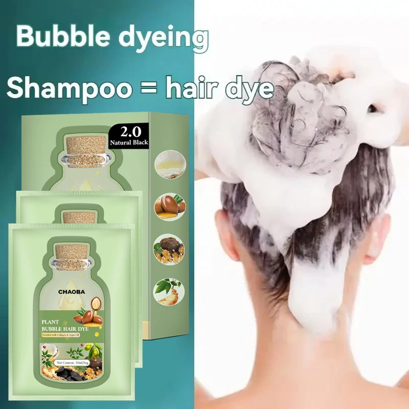 Hot Sale Colorful Hair Dye Shampoo ammonia and ppd free black hair color shampoo