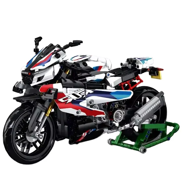Технический M10000R гоночный мотоцикл автомобиль Panlos 672004 имитация сборки Пластиковый строительные блоки игрушки