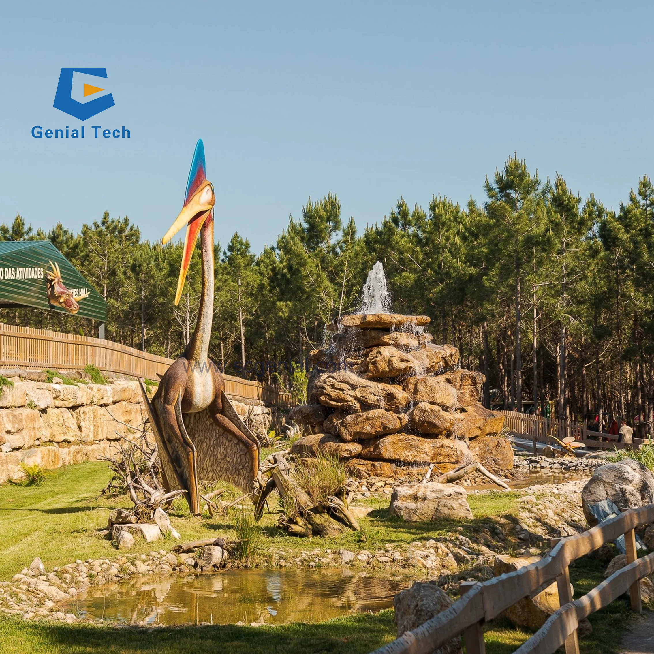 JN-Z24 Large-scale Customized Movable Animatronic Dinosaur Creature for Jurassic Theme Park