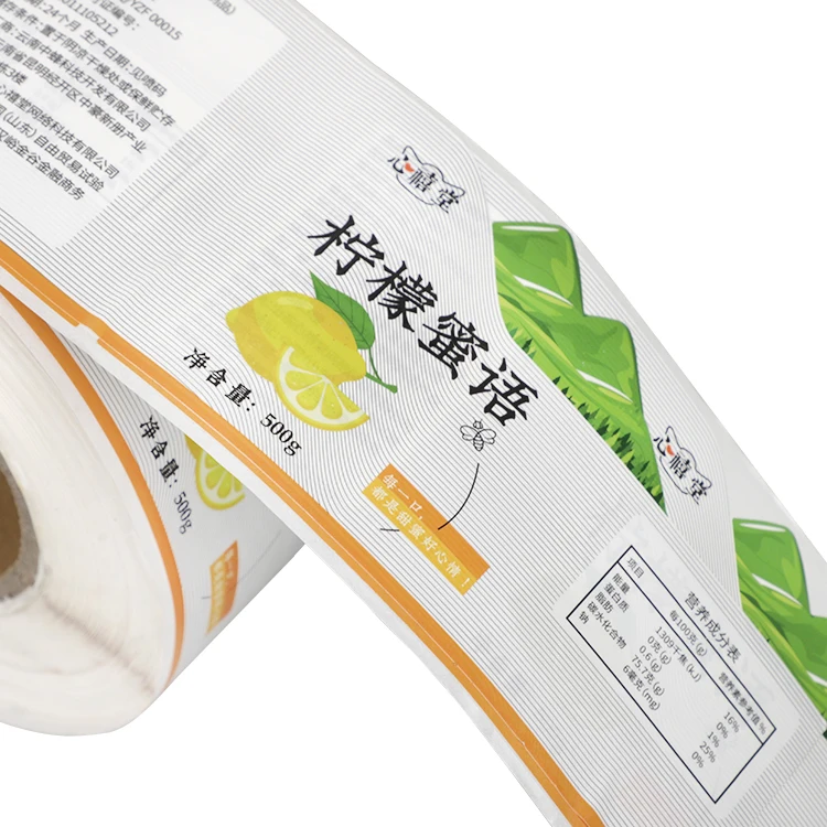 Custom waterproof adhesive printing juice beverage bottle sticker drink label