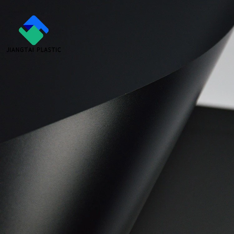 Jiangtai Hard black rigid uv protection pvc plastic sheet for cooling tower